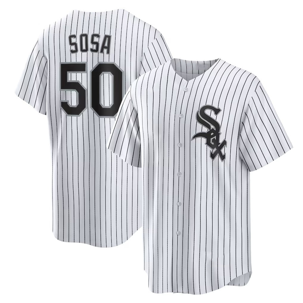 Chicago White Sox #50 Lenyn Sosa White MIKSHPS Home Replica Jersey