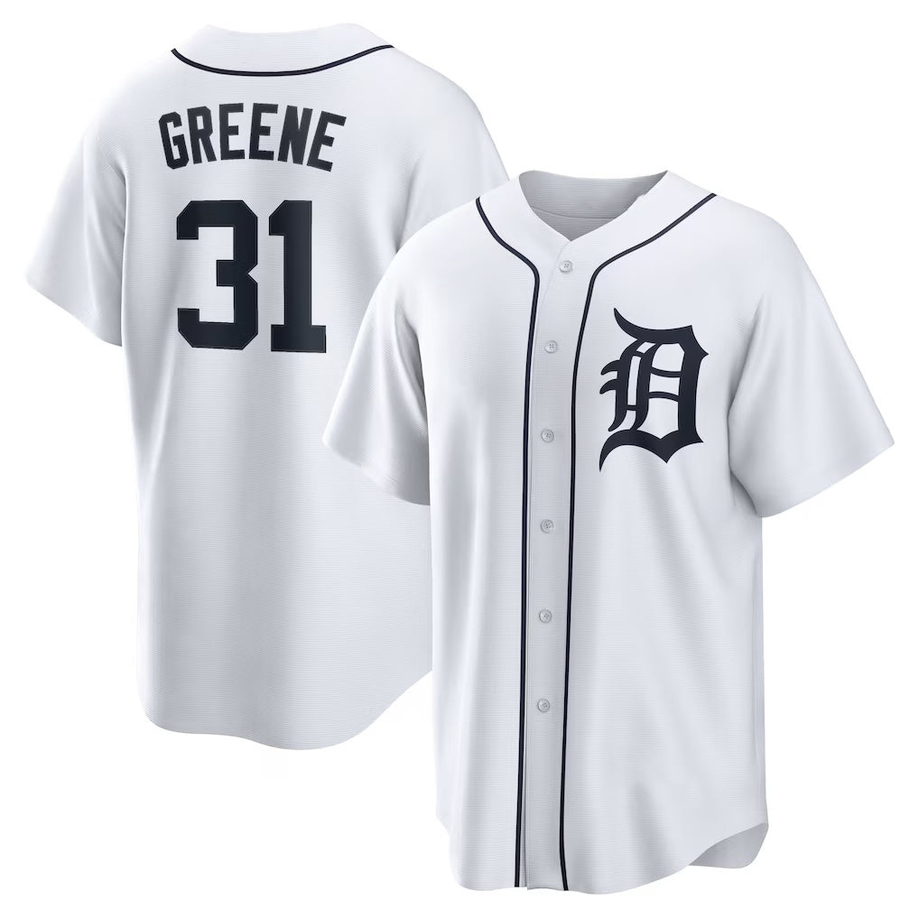 Detroit Tigers #31 Riley Greene White MIKSHPS Replica Player Jersey