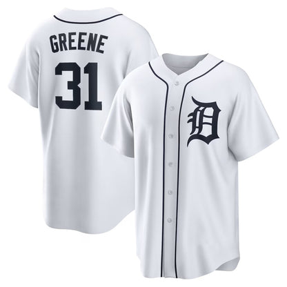 Detroit Tigers #31 Riley Greene White MIKSHPS Replica Player Jersey