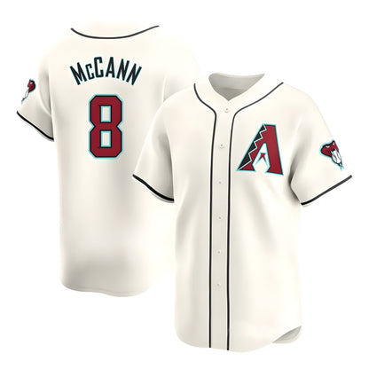Arizona Diamondbacks #8 James McCann Player Cream MIKSHPS Limited Home Game Stitched Jerseys