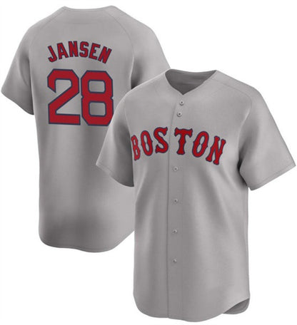 Boston Red Sox #28 Danny Jansen Gray MIKSHPS 2024 Away Limited Stitched Jersey