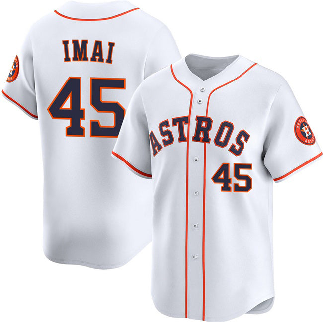 Houston Astros #45 Tatsuya Imai White MIKSHPS 2026 Home Limited Stitched Jersey