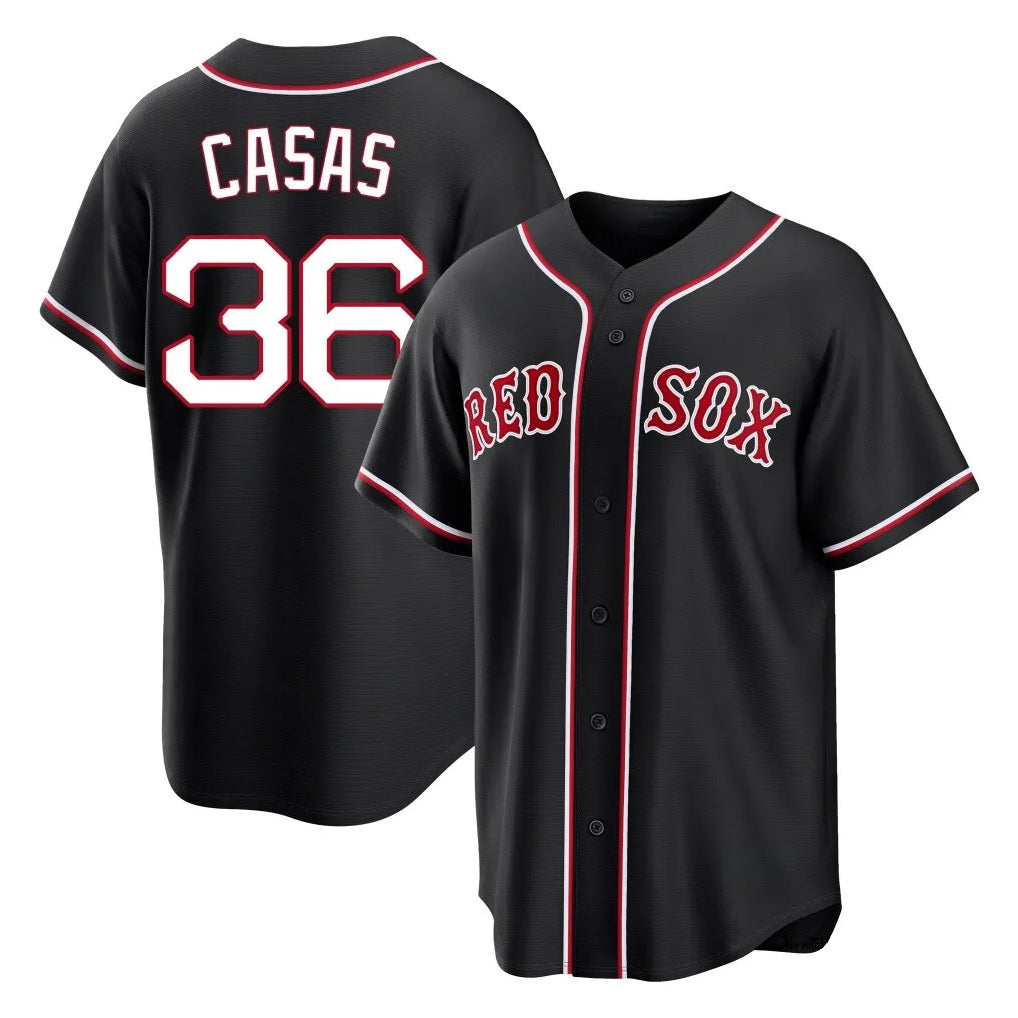 Boston Red Sox #36 Triston Casas Player Black MIKSHPS Out Home Game Stitched Jerseys