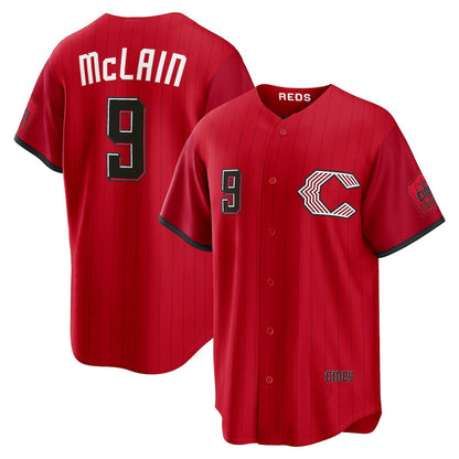 Cincinnati Reds #9 Matt McLain Red MIKSHPS 2026 City Connect Stadium Jersey