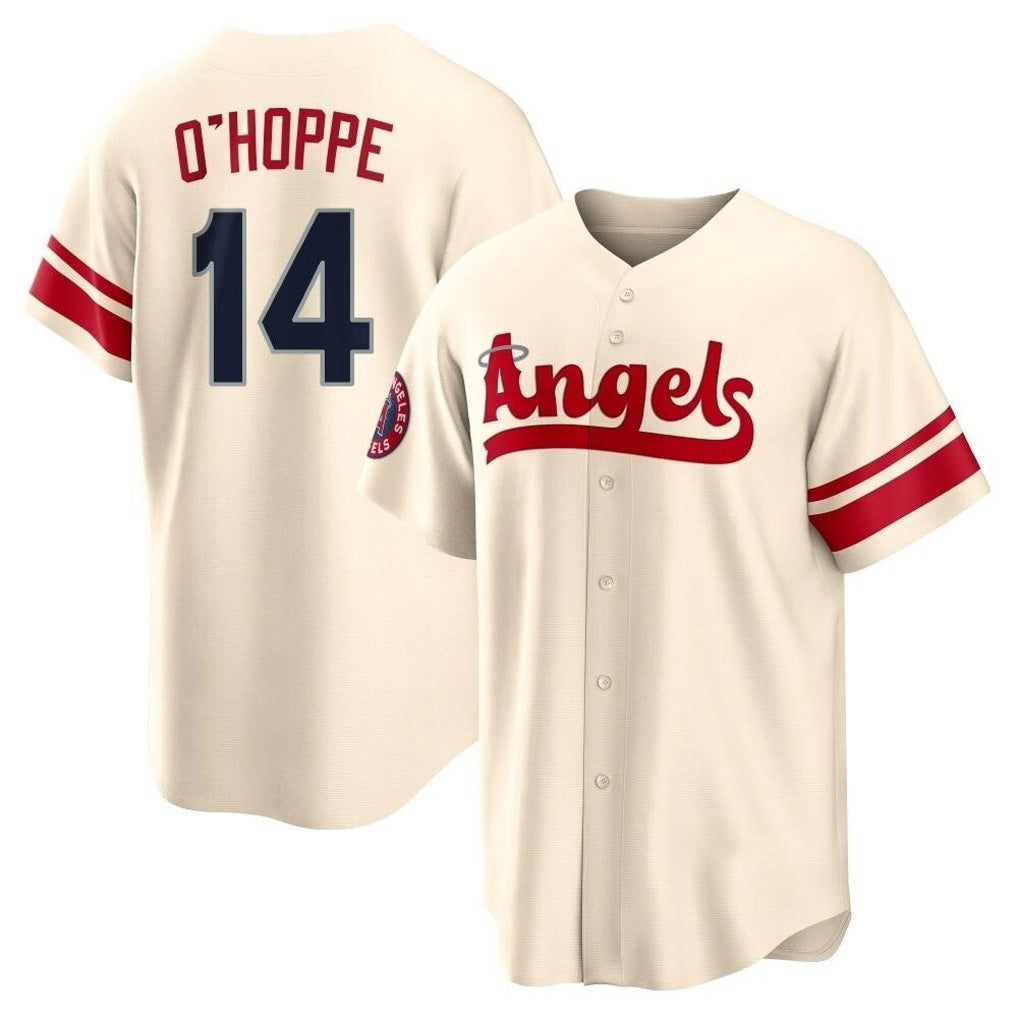 Los Angeles Angels #14 Logan O'Hoppe Player Cream MIKSHPS City Connect Home Stitched Jerseys
