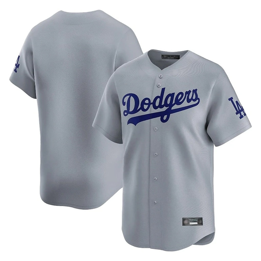 Los Angeles Dodgers Blank Player Gray MIKSHPS Limited Home Stitched Jerseys