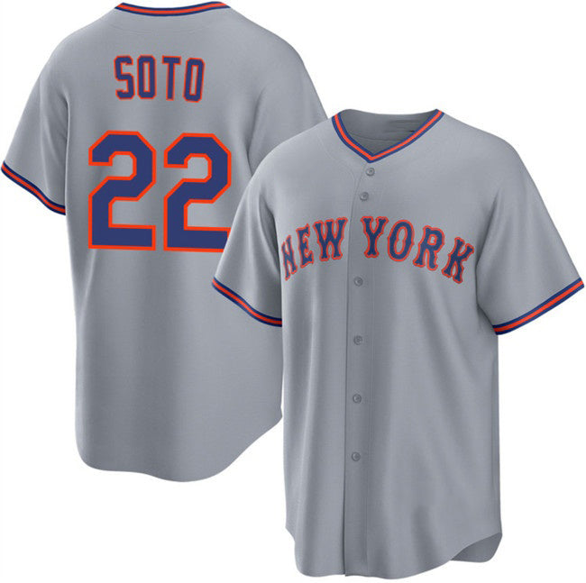 New York Mets #22 Juan Soto Gray MIKSHPS 2025 Limited Stitched Jersey