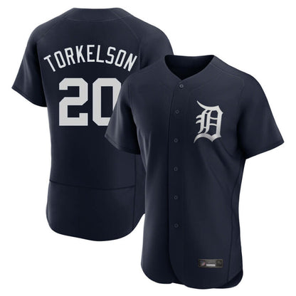 Detroit Tigers #20 Spencer Torkelson Player Navy MIKSHPS Limited Elite Home Stitched Jerseys