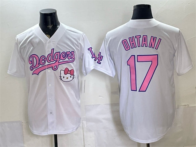 Los Angeles Dodgers #17 Shohei Ohtani White MIKSHPS 2025 Hello Kitty Vapor Limited Stitched Jersey