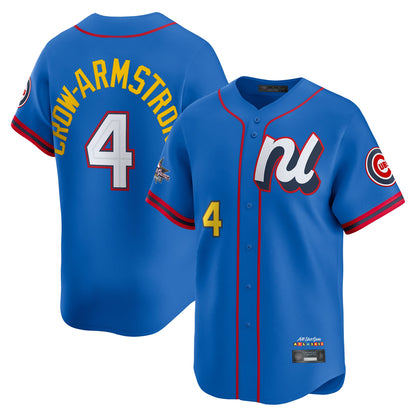 Chicago Cubs #4 Pete Crow-Armstrong Player Blue MIKSHPS National League All-Star Edition Limited Stitched Jerseys