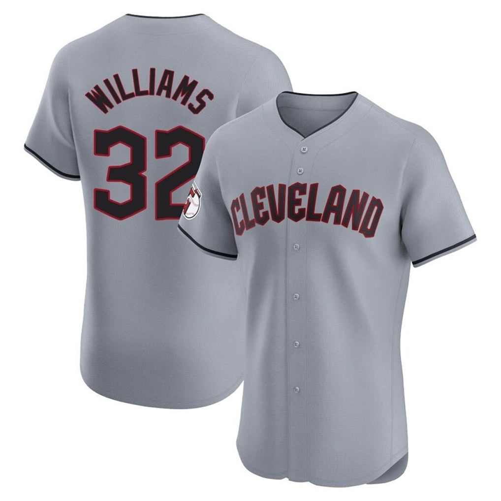 Cleveland Guardians #32 Gavin Williams Player Gray MIKSHPS Road Limited Elite Home Stitched Jerseys