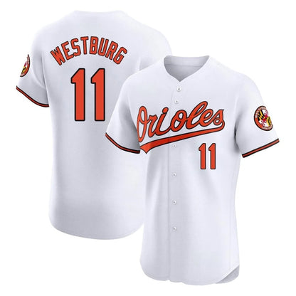 Baltimore Orioles #11 Jordan Westburg Player White MIKSHPS Limited Elite Home Game Stitched Jerseys