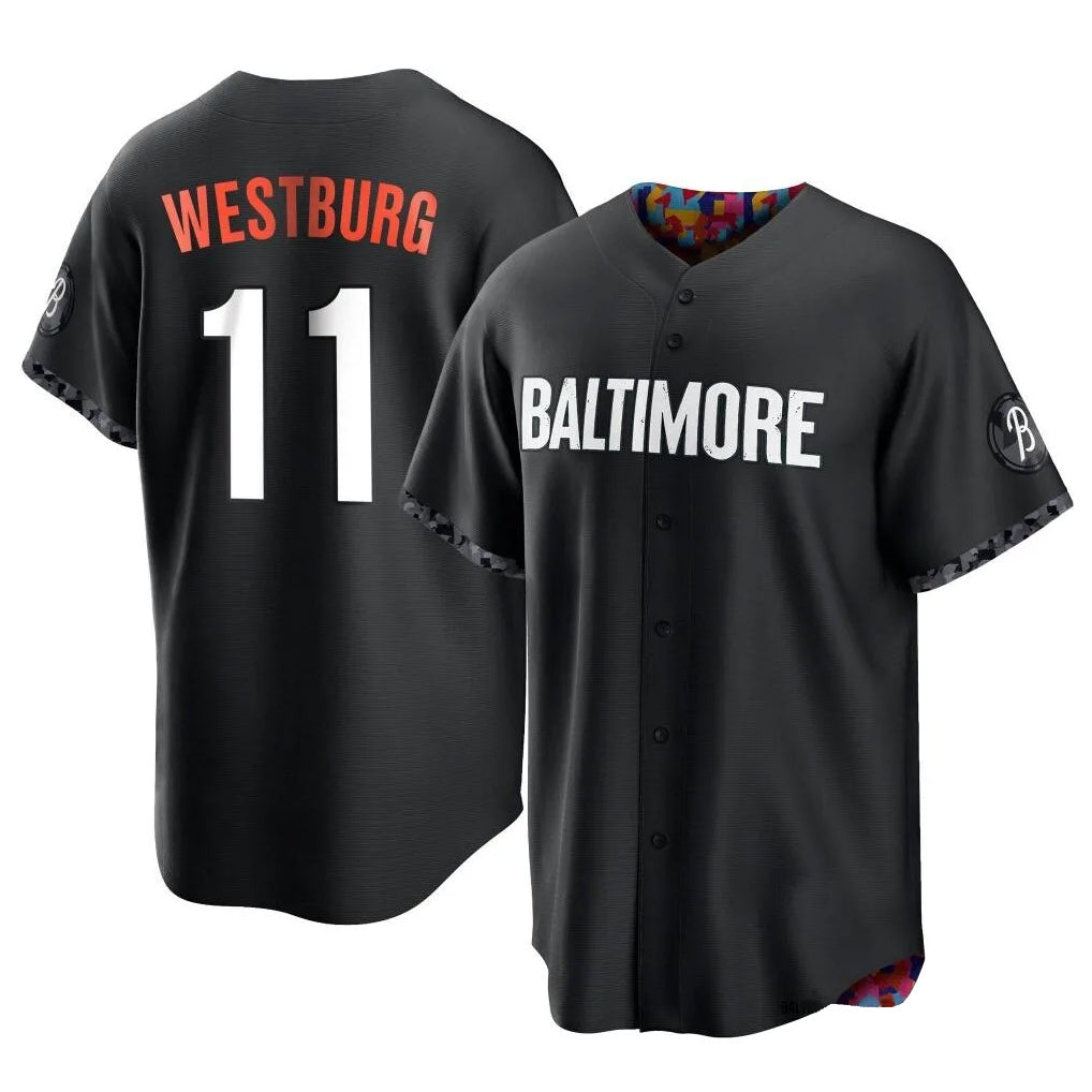 Baltimore Orioles #11 Jordan Westburg Player Black MIKSHPS City Connect Home Game Stitched Jerseys