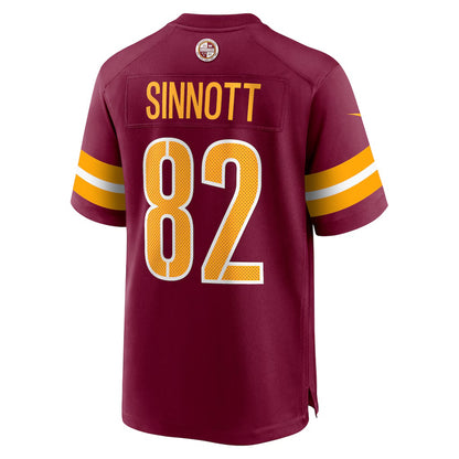 W.Commanders #82 Ben Sinnott Burgundy MIKSHPS Game Jersey