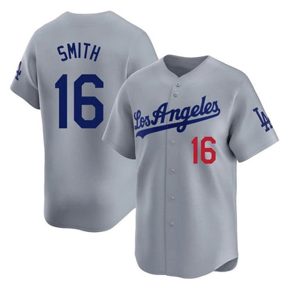 Los Angeles Dodgers #16 Will Smith Player Gray MIKSHPS Limited Home Stitched Jerseys