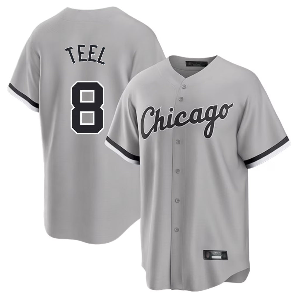 Chicago White Sox #8 Kyle Teel Player Gray MIKSHPS Home Game Stitched Jerseys