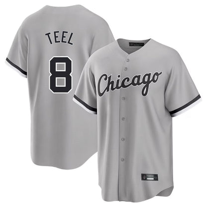 Chicago White Sox #8 Kyle Teel Player Gray MIKSHPS Home Game Stitched Jerseys
