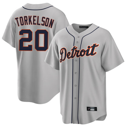 Detroit Tigers #20 Spencer Torkelson Player Gray MIKSHPS Home Game Stitched Jerseys