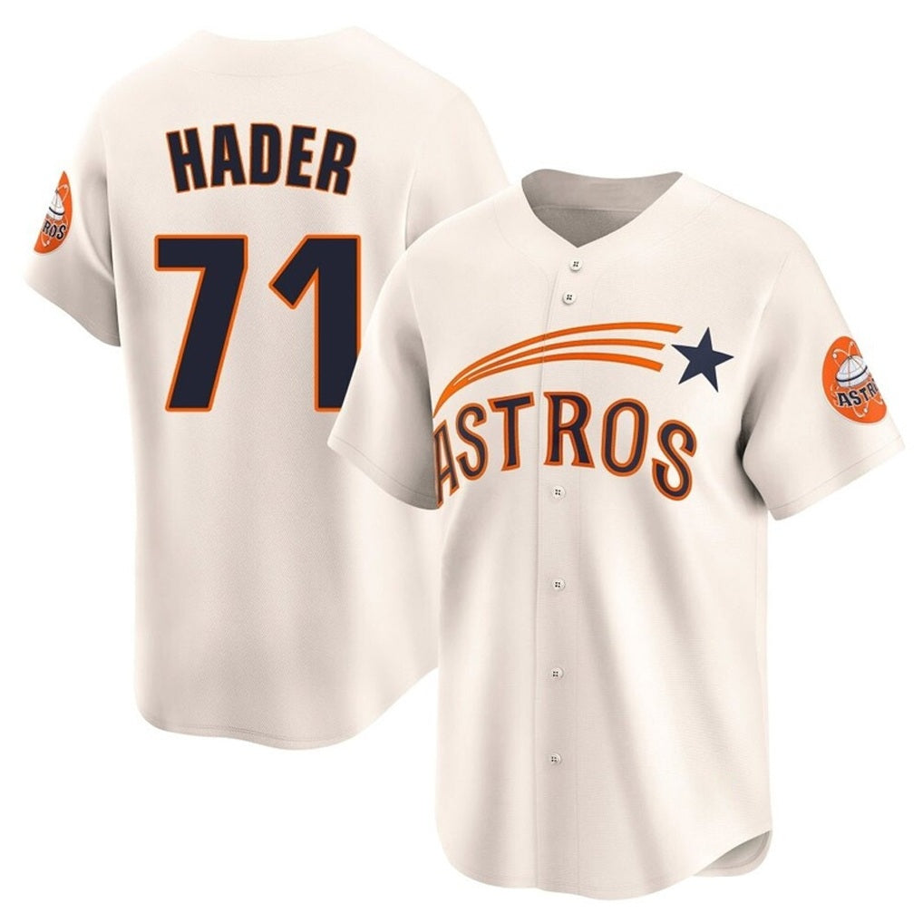 Houston Astros #71 Josh Hader Player Cream MIKSHPS Throwback Cooperstown Collection Limited Stitched Jerseys