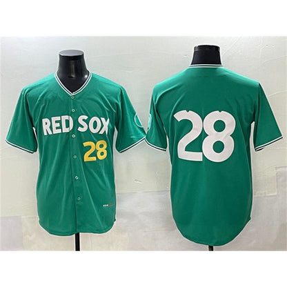 Boston Red Sox #28 Kristian Campbell Green MIKSHPS 2025 City Connect Limited Stitched Jersey