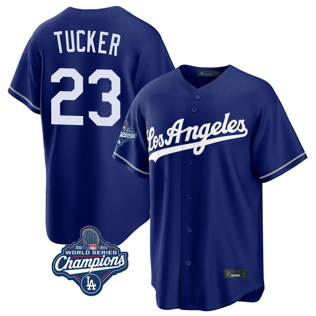 Los Angeles Dodgers #23 Kyle Tucker Player Royal MIKSHPS World Series Meet Game Stitched Jerseys