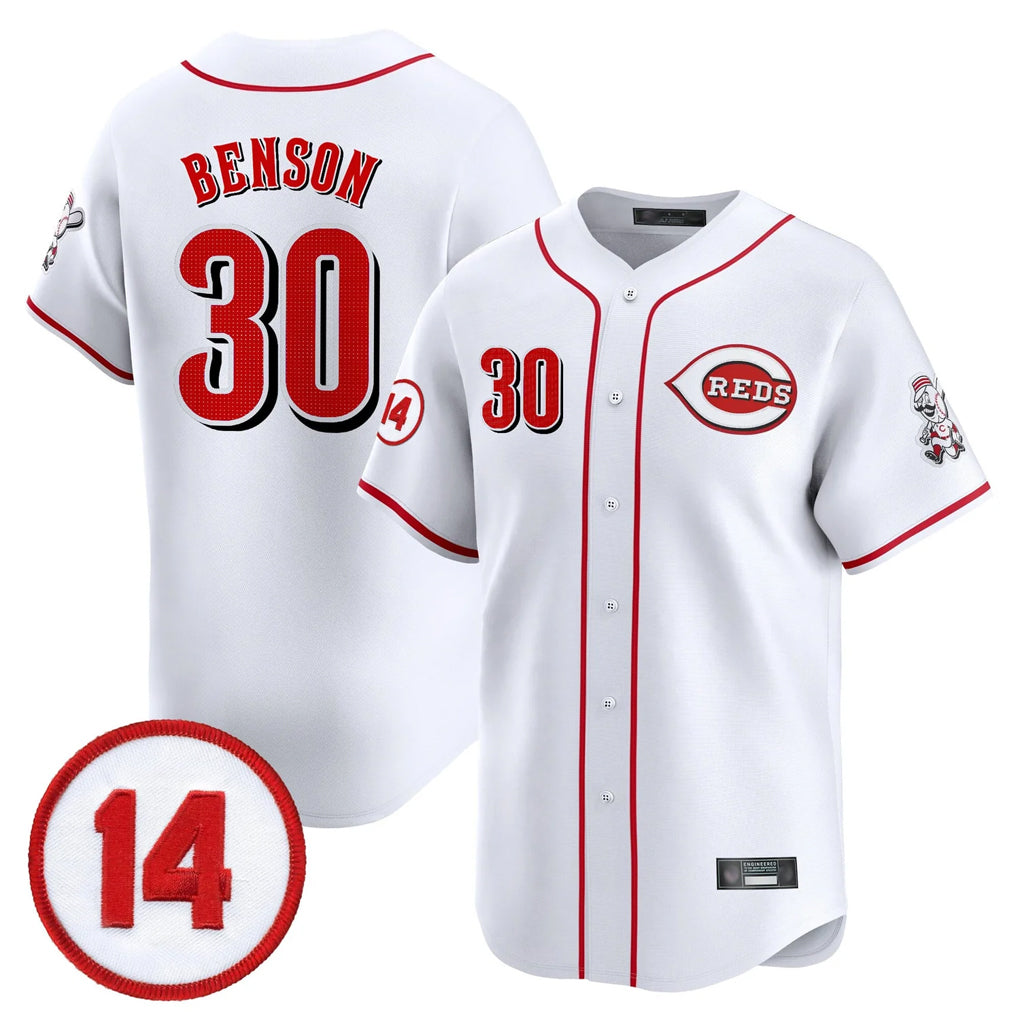 Cincinnati Reds #30 Ken Griffey Player White MIKSHPS Vapor Premier Limited Home Stitched Jerseys