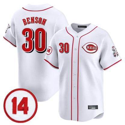 Cincinnati Reds #30 Ken Griffey Player White MIKSHPS Vapor Premier Limited Home Stitched Jerseys