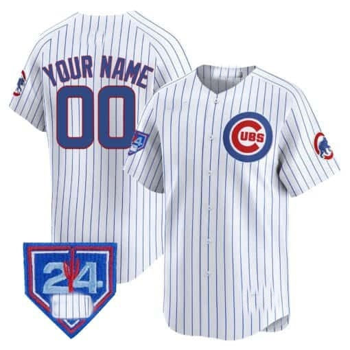 Custom Chicago Cubs 2024 Spring Training Patch Vapor Premier Limited Jersey V2 ¨C White Alternate MIKSHPS