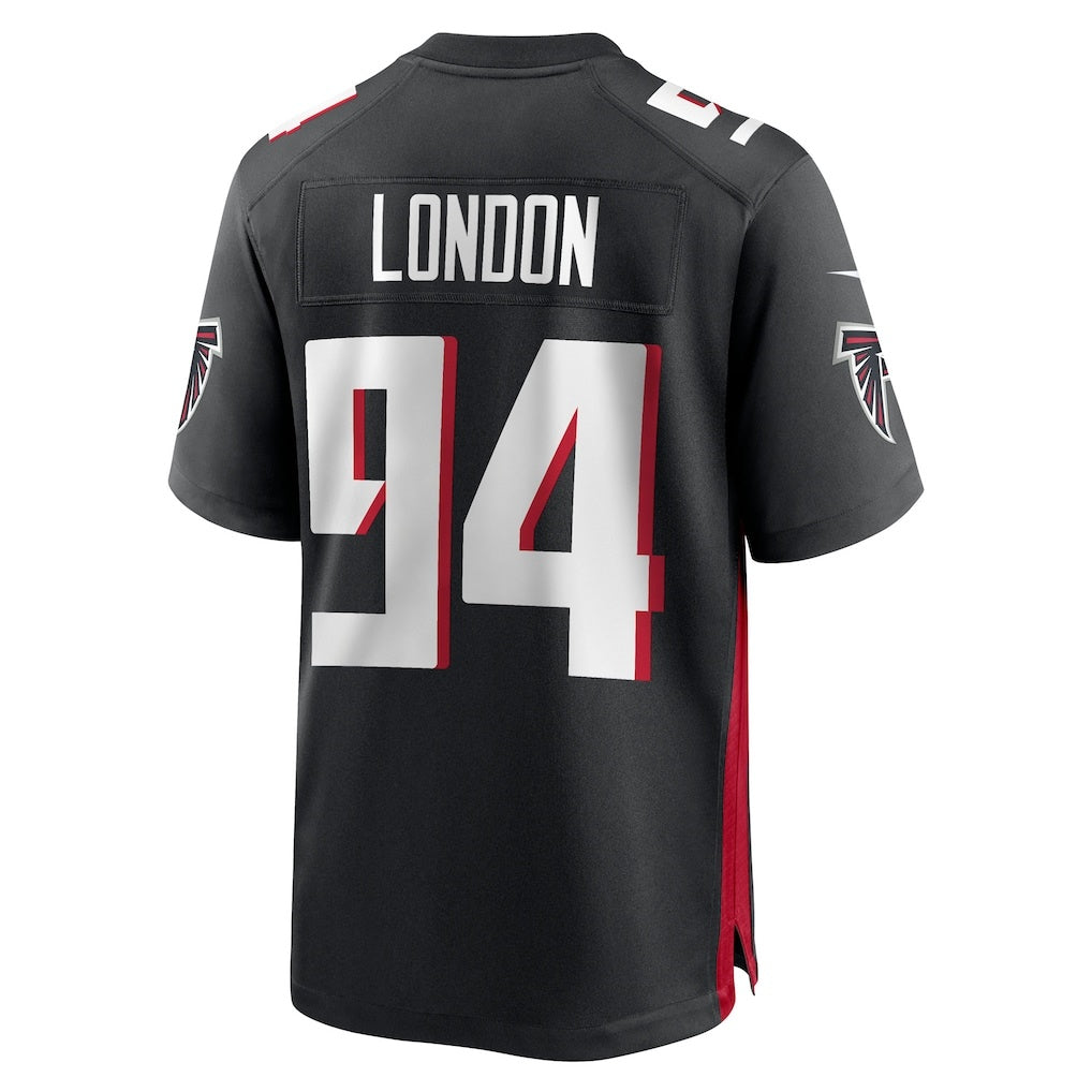 A.Falcons #94 LaCale London Black MIKSHPS Team Game Jersey