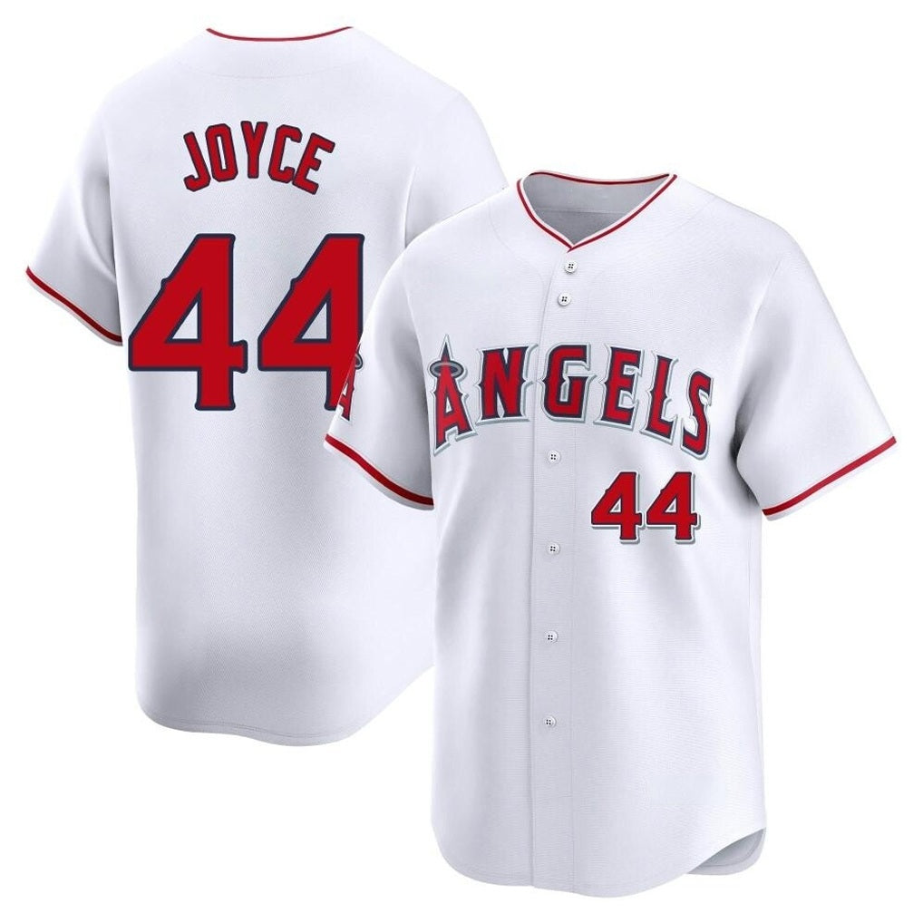 Los Angeles Angels #44 Ben Joyce Player White MIKSHPS Limited Home Stitched Jerseys