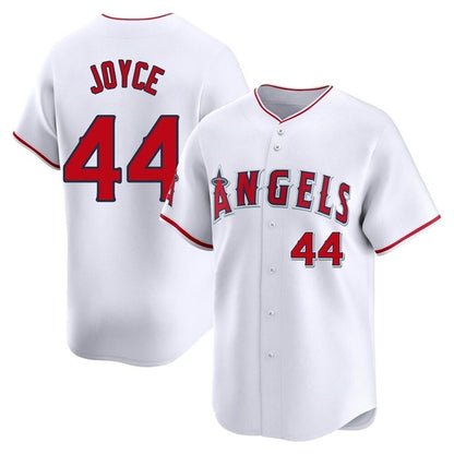 Los Angeles Angels #44 Ben Joyce Player White MIKSHPS Limited Home Stitched Jerseys