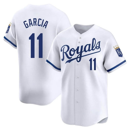 Kansas City Royals #11 Maikel Garcia Player White MIKSHPS Alt Limited Home Stitched Jerseys