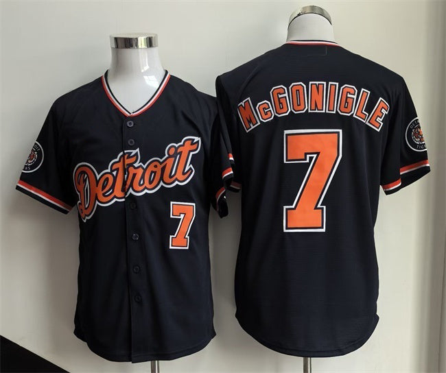 Detroit Tigers #7 Kevin McGonigle Black MIKSHPS 2026 Alternate Vapor Premier Limited Stitched Jersey