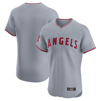 Los Angeles Angels Blank Player Gray MIKSHPS Home Limited Elite Stitched Jerseys