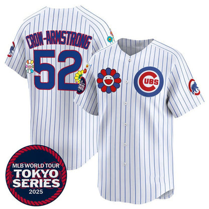 Chicago Cubs #52 Pete Crow-Armstrong White MIKSHPS 2025 Tokyo Series Limited Stitched Jersey 2