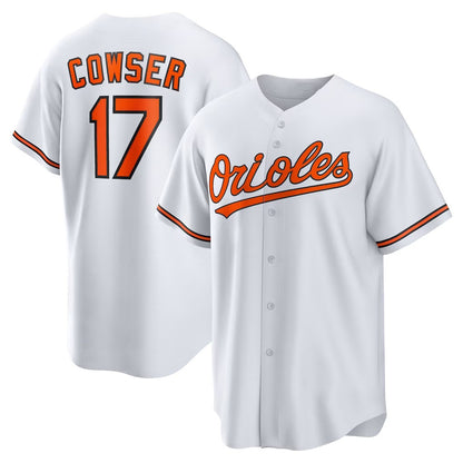 Baltimore Orioles #17 Colton Cowser White MIKSHPS Home Replica Jersey