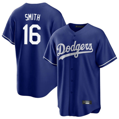 Los Angeles Dodgers #16 Will Smith Player Royal MIKSHPS Game Stitched Jerseys