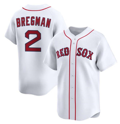 Boston Red Sox #2 Alex Bregman White MIKSHPS 2024 Home Limited Stitched Jersey