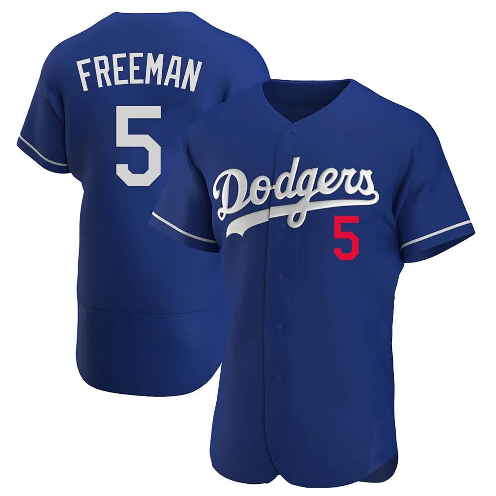 Los Angeles Dodgers #5 Freddie Freeman Player Royal MIKSHPS Limited Elite Home Stitched Jerseys