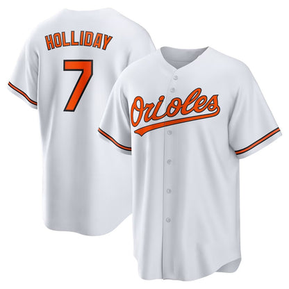 Baltimore Orioles #7 Jackson Holliday White MIKSHPS Home Replica Player Jersey