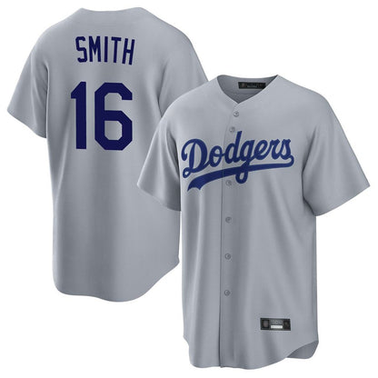 Los Angeles Dodgers #16 Will Smith Player Gray MIKSHPS Game Stitched Jerseys