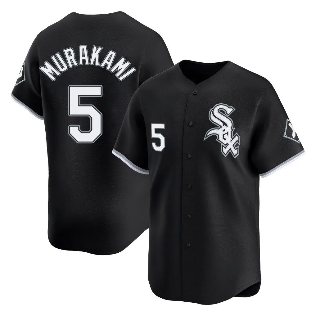 Chicago White Sox #5 Munetaka Murakami Player Black MIKSHPS Limited Home Stitched Jerseys