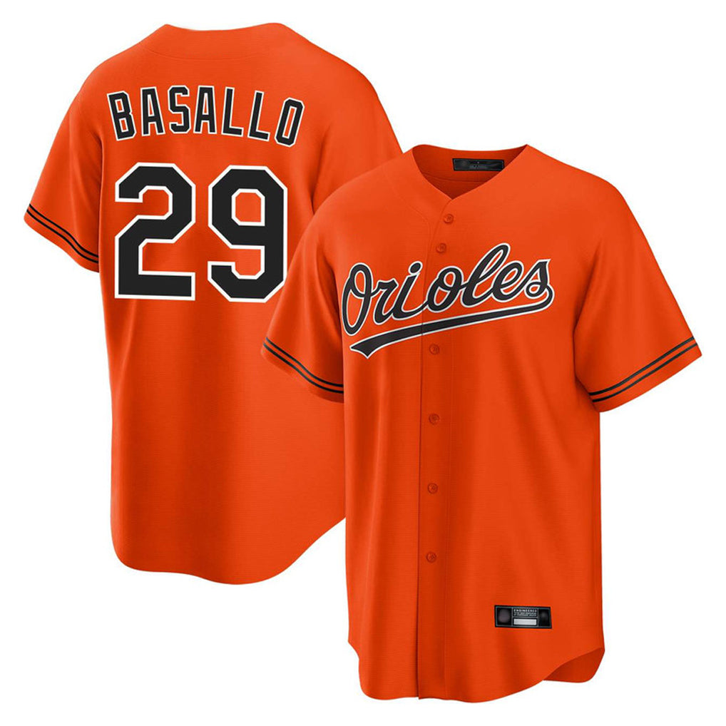 Baltimore Orioles #29 Samuel Basallo Player Orange MIKSHPS Home Game Stitched Jerseys