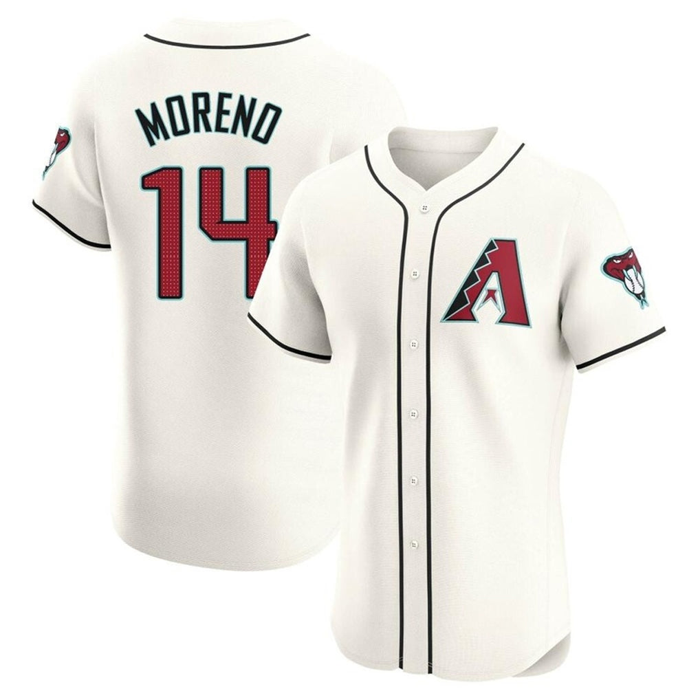 Arizona Diamondbacks #14 Gabriel Moreno Player Cream MIKSHPS Limited Elite Home Game Stitched Jerseys