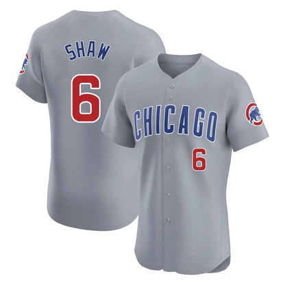 Chicago Cubs #6 Matt Shaw Player Gray MIKSHPS Road Limited Elite Home Stitched Jerseys