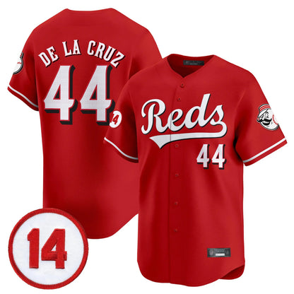 Cincinnati Reds #44 Elly De La Cruz Player Red MIKSHPS Vapor Premier Limited Home Stitched Jerseys