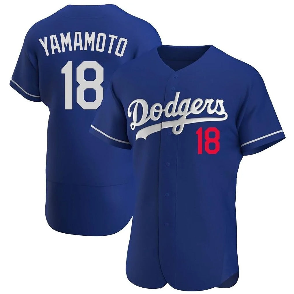 Los Angeles Dodgers #18 Yoshinobu Yamamoto Player Royal MIKSHPS Limited Elite Home Stitched Jerseys