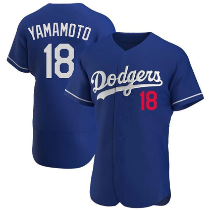 Los Angeles Dodgers #18 Yoshinobu Yamamoto Player Royal MIKSHPS Limited Elite Home Stitched Jerseys