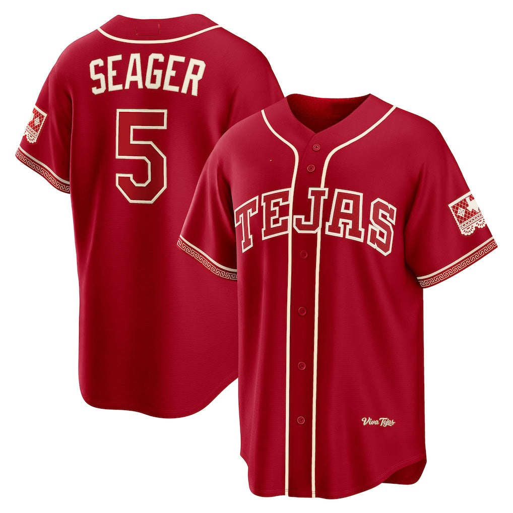 Texas Rangers #5 Corey Seager Red MIKSHPS 2026 City Connect Stadium Jersey