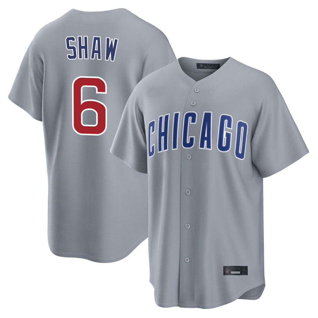 Chicago Cubs #6 Matt Shaw Player Gray MIKSHPS Home Game Stitched Jerseys